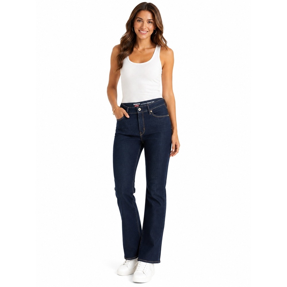 Levi's Modern Bootcut Jeans Women Size 14 Dark Wash Indigo Denim new